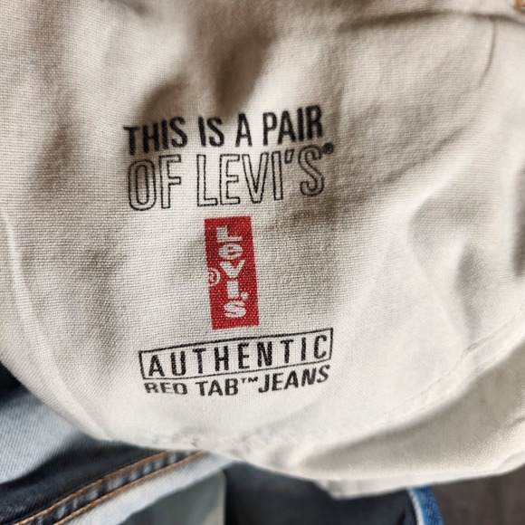 Vintage Levi's 505 Jeans Men's 38X33 (Tag 40X32) Blue Straight Regular Fit 1998 - Picture 9 of 14